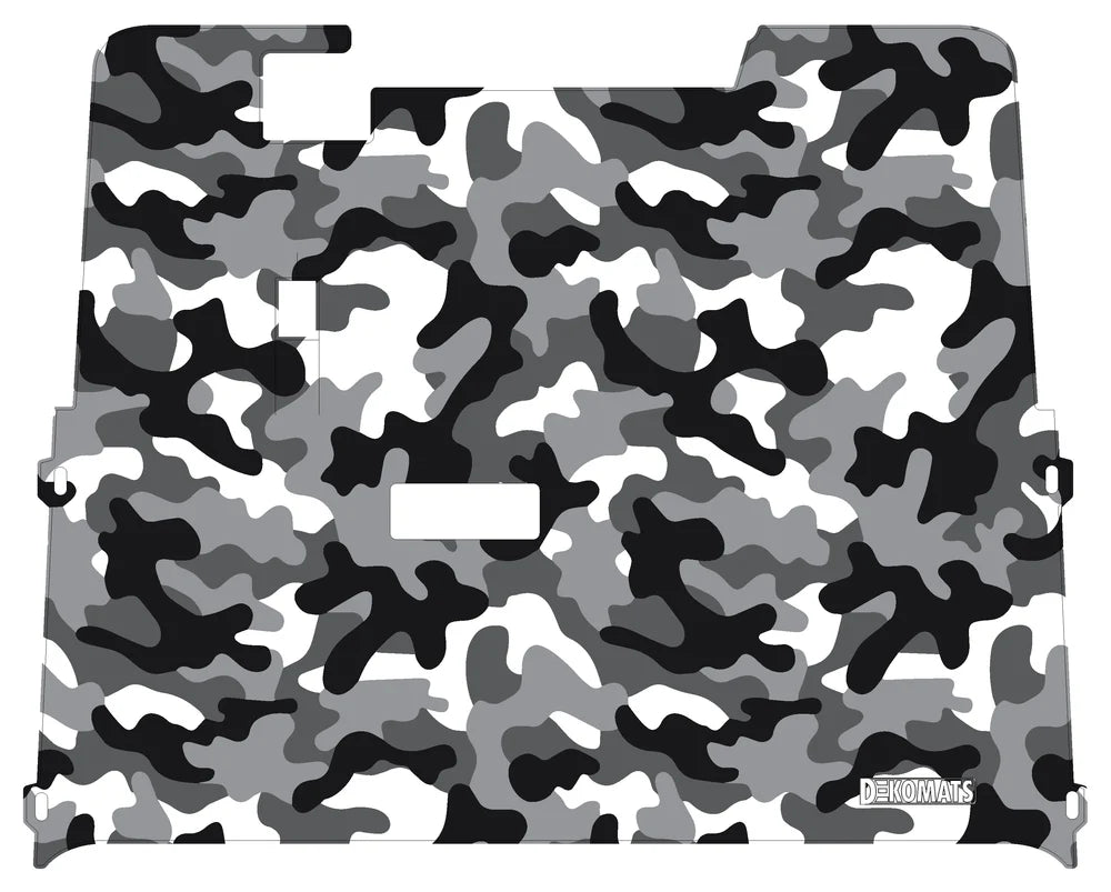 DEKOMATS White Camo Golf Cart Mat