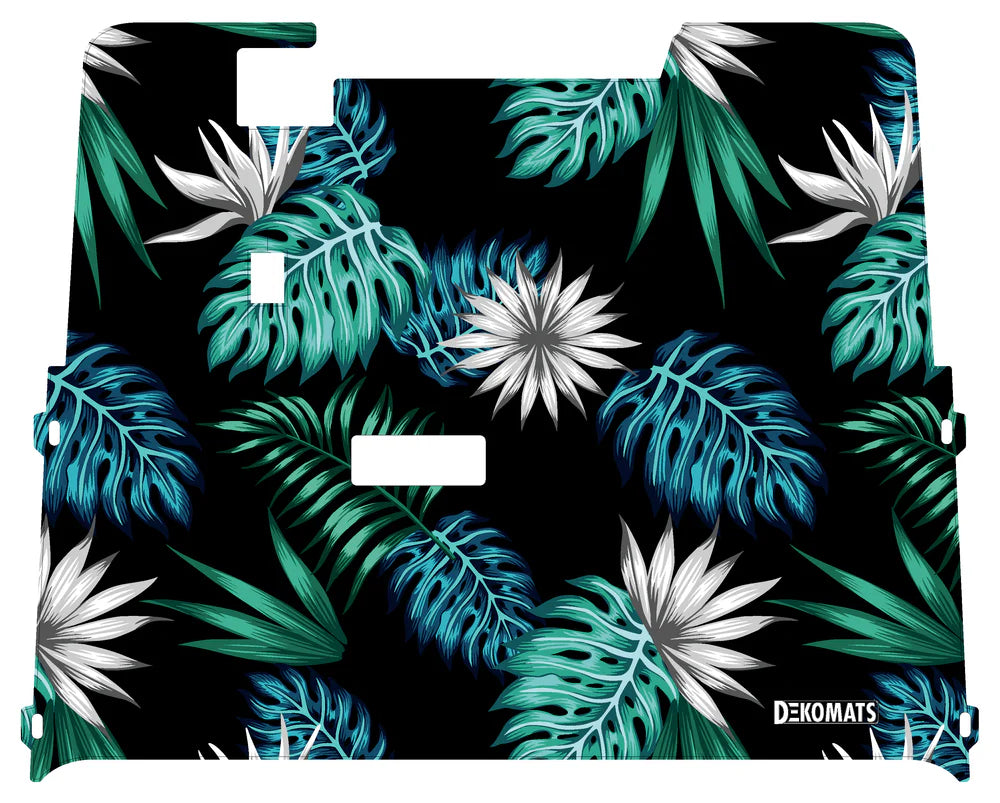 DEKOMATS White Tropics Golf Cart Mat