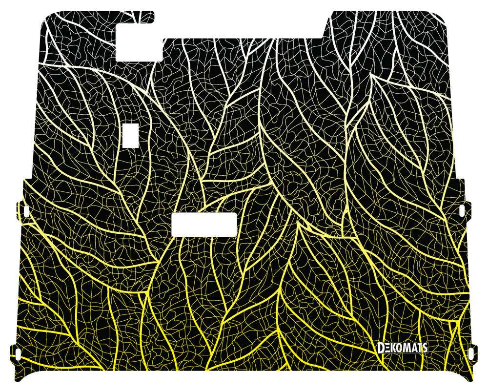 DEKOMATS Yellow Cover Up Golf Cart Mat
