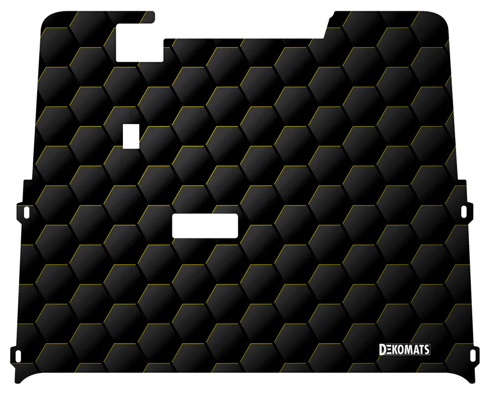 DEKOMATS Yellow Hex Golf Cart Mat