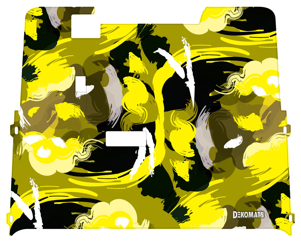 DEKOMATS Yellow Wetwork Golf Cart Mat