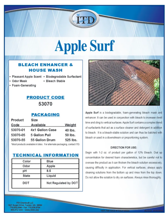 Apple Surf – Bleach Enhancer & House Wash 53070 1G
