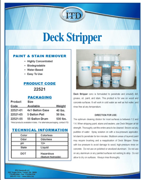 Deck Stripper – Paint & Stain Remover 1 Gallon - 0