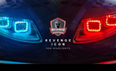 Revenge Icon RGB headlights in blue and red, high-quality LED lights for enhanced visibility.