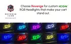 ICON EV Golf Cart Headlights with RGB Bluetooth Accent Lights - 0