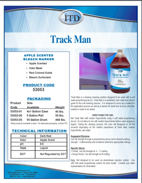 Track Man – Apple Scented Bleach Marker 53053 5G - 0